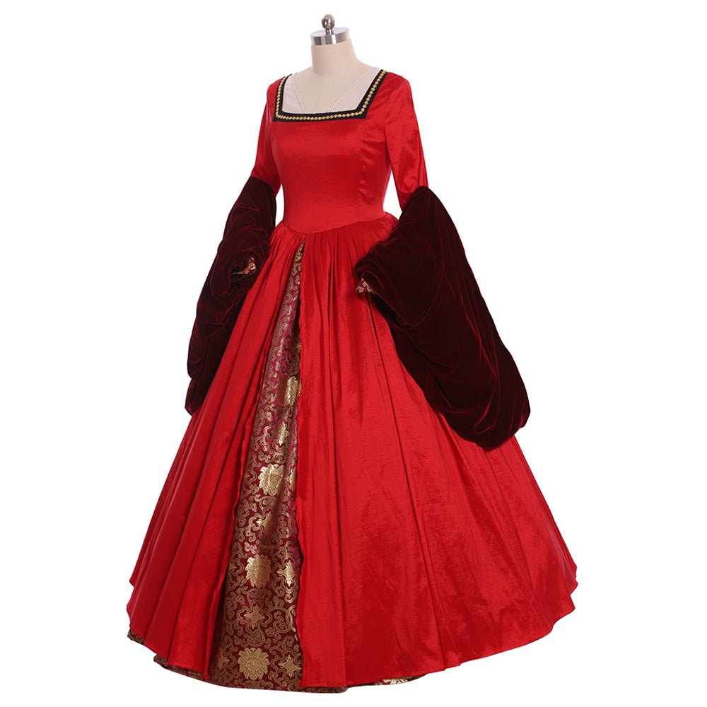 Vestido Vitoriano Rainha Elizabeth Tudor | Fantasia Cosplay Estilo Anne Boleyn para Eventos Renascentistas - Estrela Cosplay