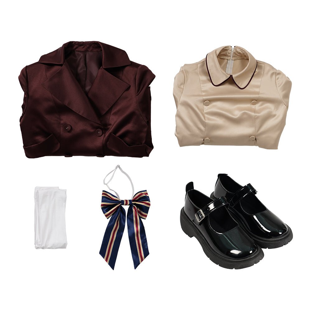 Traje Cosplay MEGAN - Personifique a Boneca IA do Filme M3GAN - Estrela Cosplay