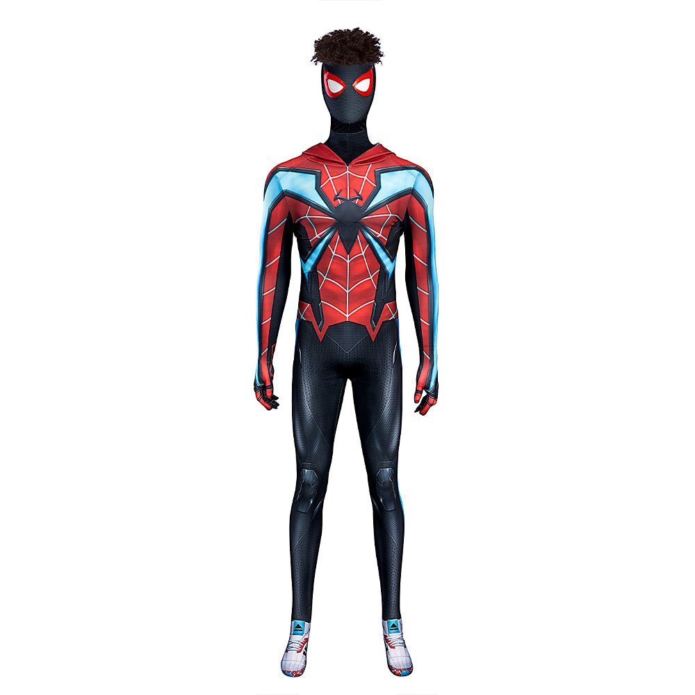 Traje de Cosplay Spider-Man Miles Morales Evolution Suit - Conjunto Completo para Halloween e Eventos - Estrela Cosplay