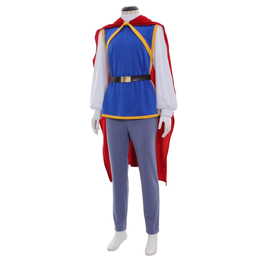 Fantasia Príncipe Encantado Cosplay | Traje Masculino com Capa Conjunto Completo para Halloween & Carnaval - Estrela Cosplay