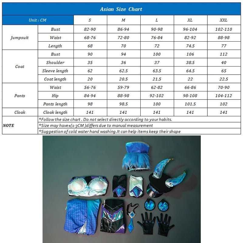 Fantasia de Cosplay Xayah Batalha Morcego LOL - Uniforme Feminino com Capa para Halloween - Estrela Cosplay