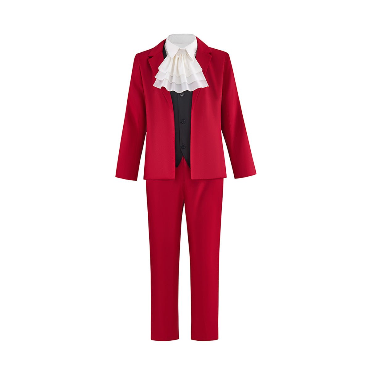 Fantasia de Cosplay Miles Edgeworth Ace Attorney 4 – Traje de Promotor de Alta Qualidade - Estrela Cosplay