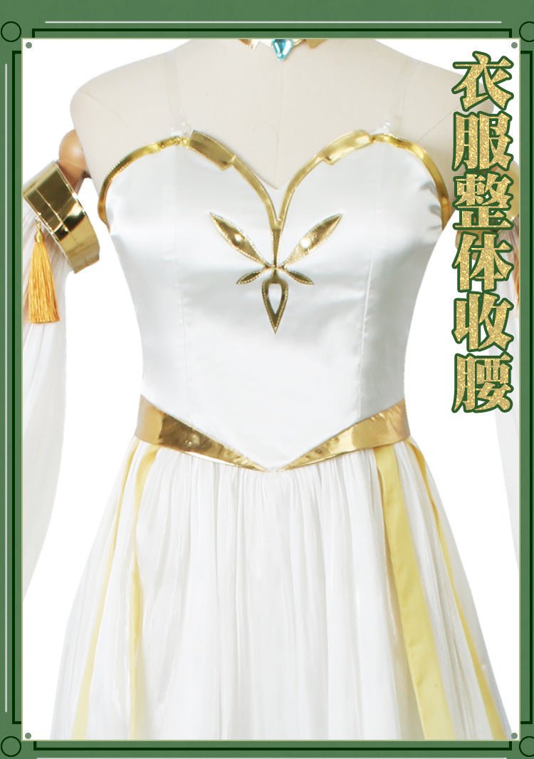 Fantasia de Naxida Genshin Impact – Traje Oficial de Nahida para Cosplay - Estrela Cosplay