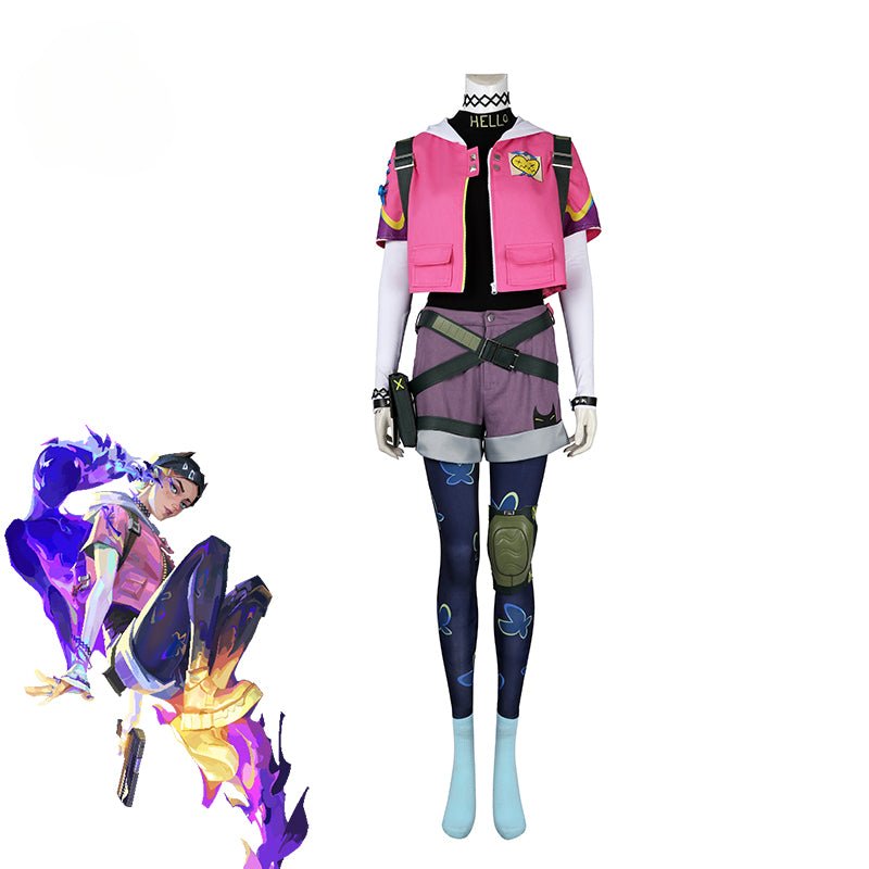 Fantasia Cosplay Clove Valorant - Uniforme de Combate Feminino para Halloween - Estrela Cosplay