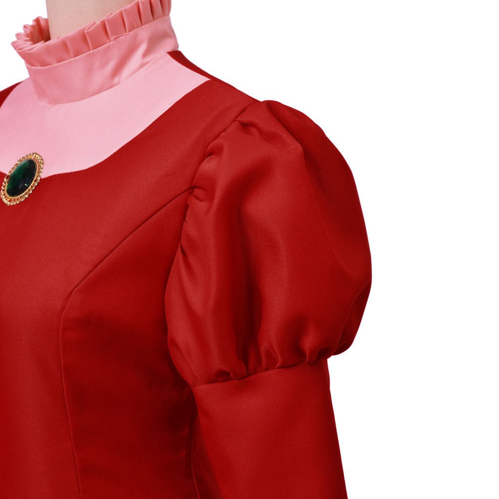 Fantasia Lady Tremaine Cosplay | Vestido Vermelho Rainha para Mulheres | Traje Adulto para Halloween e Eventos Disney - Estrela Cosplay