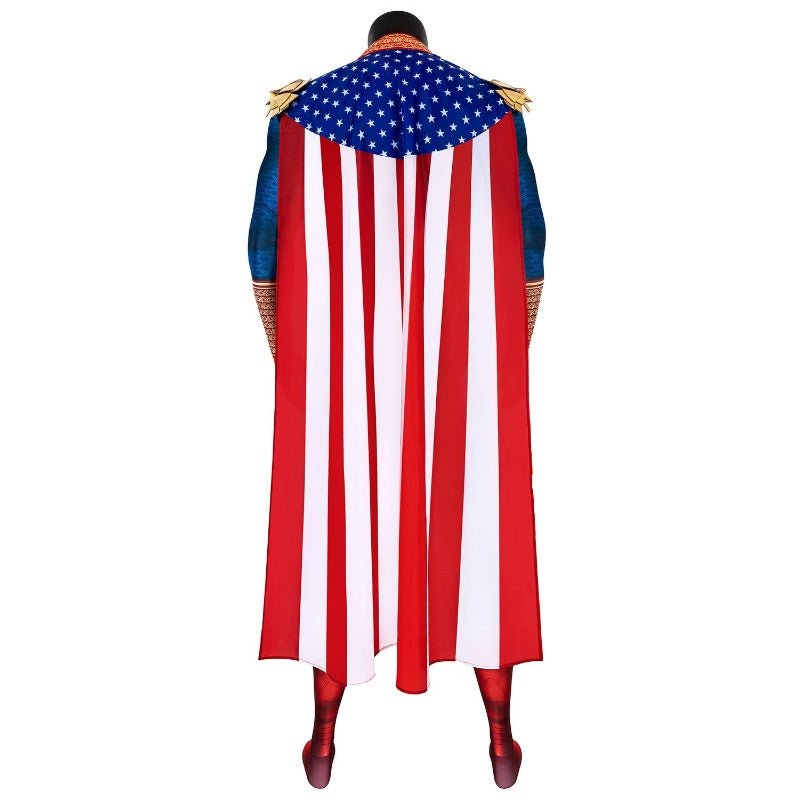 Fantasia Homelander para Homens com Capa – Fantasia de Super-Herói para Halloween - Estrela Cosplay