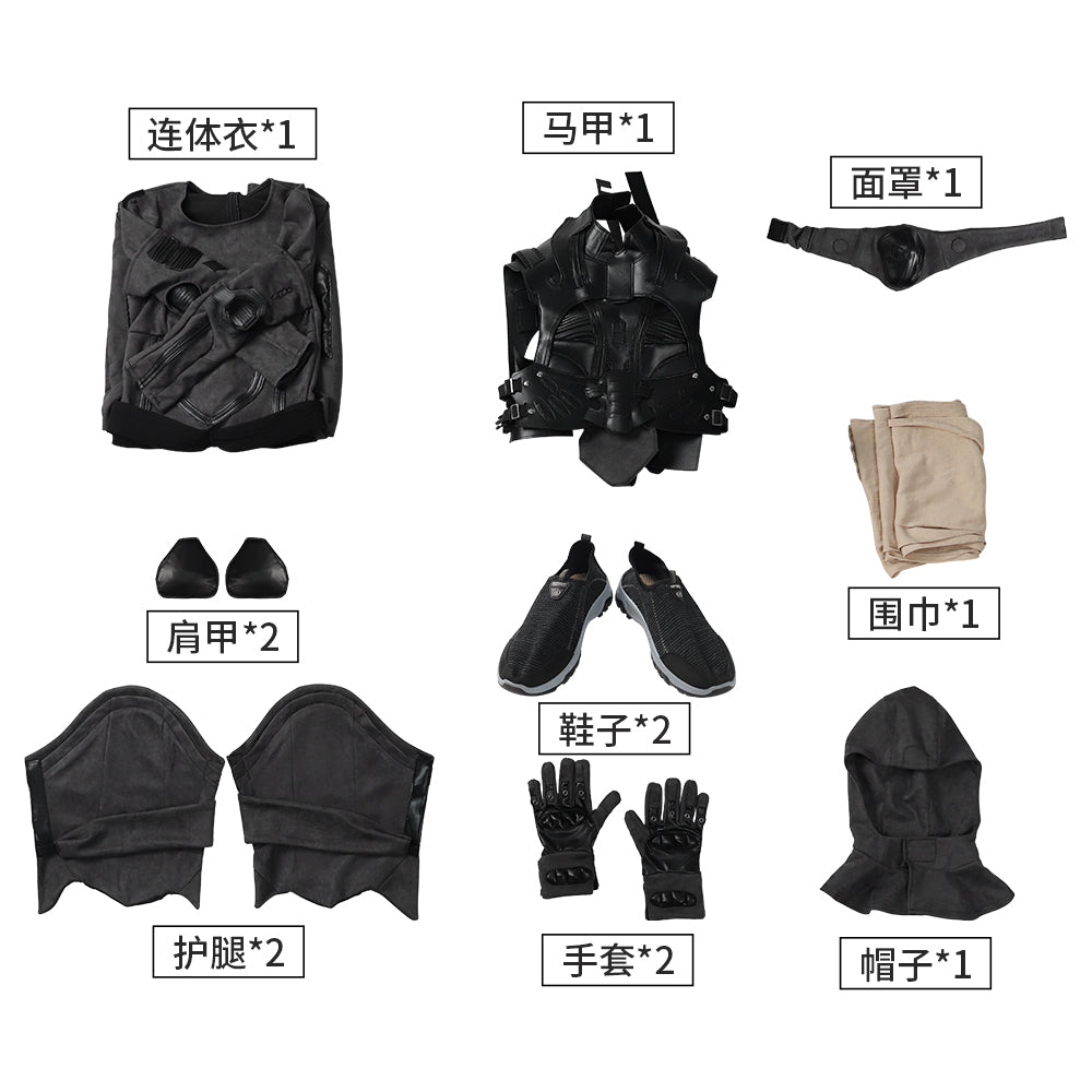 Fantasia Chani Cosplay de Dune - Traje Fremen para Mulheres em Eventos e Halloween - Estrela Cosplay