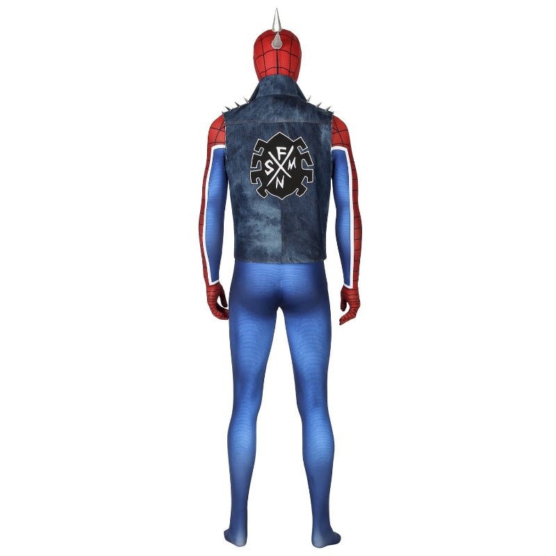 Fantasia Punk-Rock Spidey Hobart Brown Spider-Man para Fãs - Estrela Cosplay