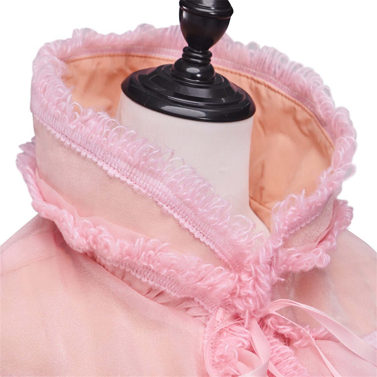 Capa Curta Rosa Fantasia Cosplay – Traje Estiloso Inspirado em Anime - Estrela Cosplay