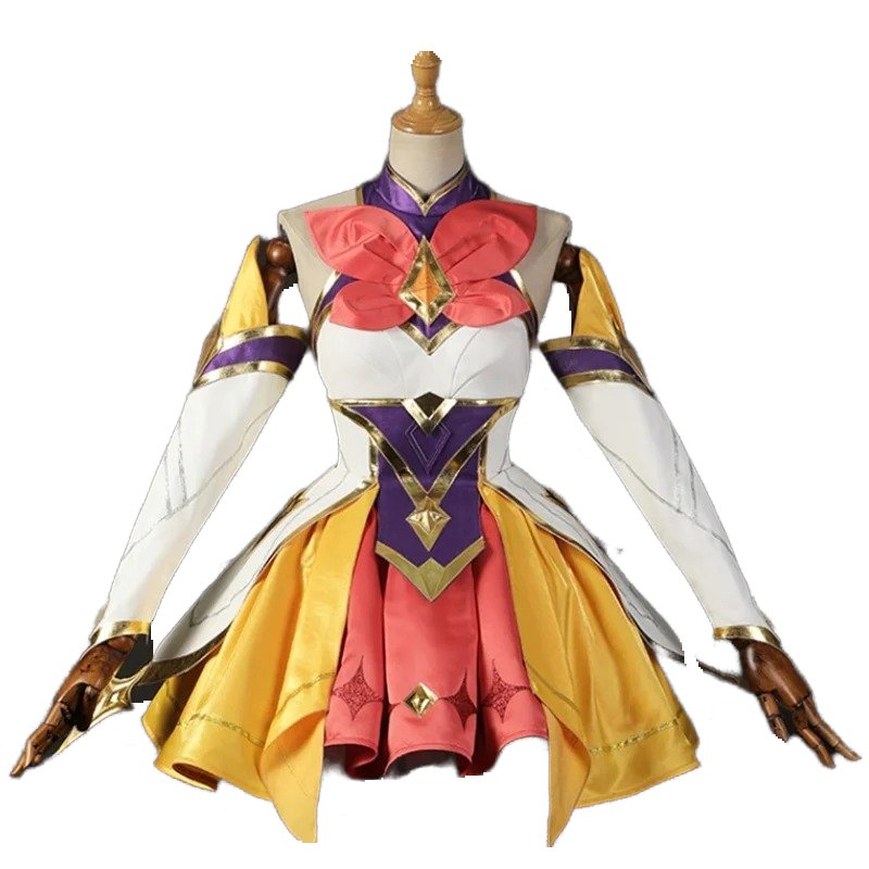 Fantasia Star Guardian Seraphine Cosplay Mulher Conjunto Roupa para Halloween e Carnaval - Estrela Cosplay