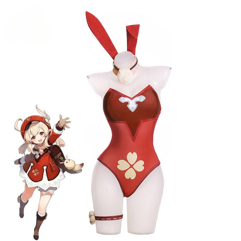 Fantasia de Coelhinha de Natal Klee Cosplay Genshin Impact Klee - Estrela Cosplay