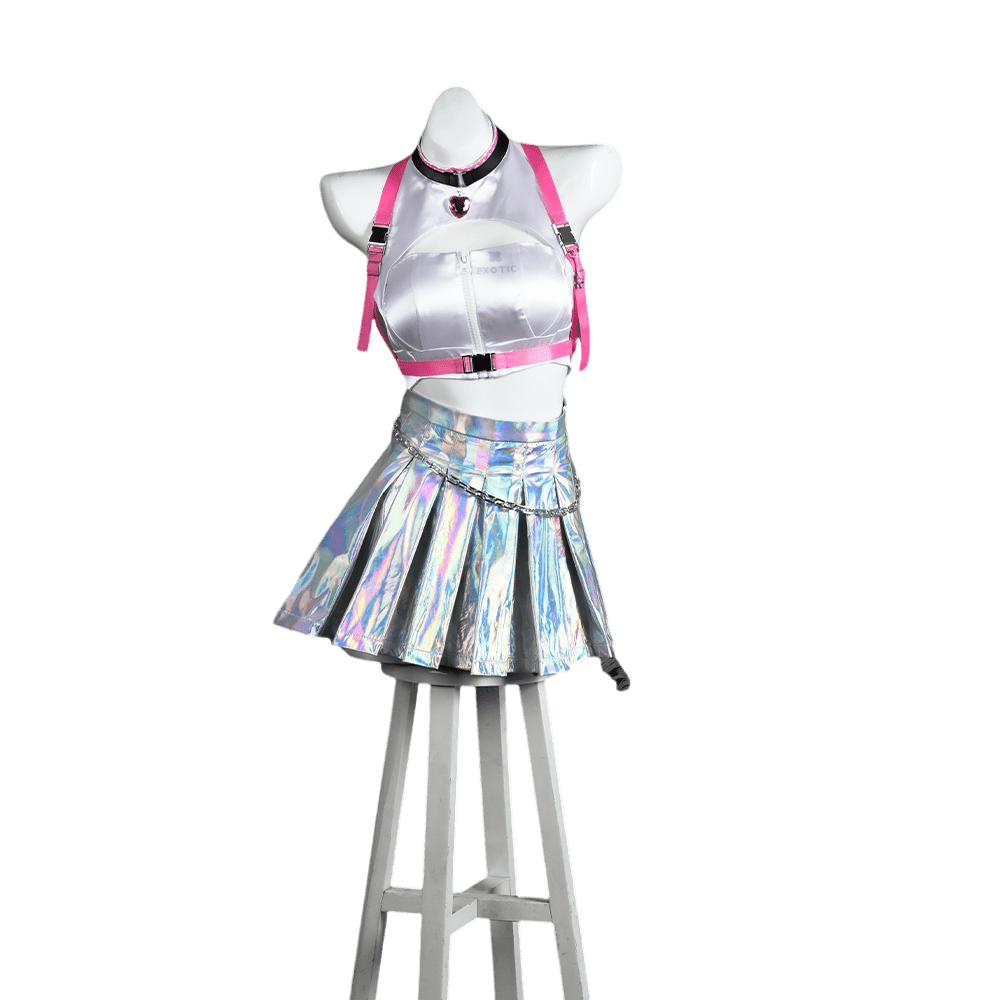 Cosplay Deusa da Vitória - Fibra Sintética Ultravioleta do Jogo NIKKE - Estrela Cosplay