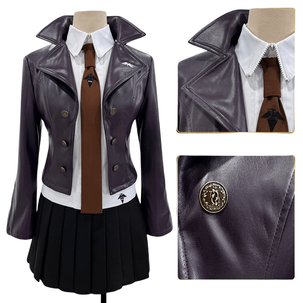 Fantasia de Cosplay Kirigiri Kyouko - Personagem de Danganronpa - Estrela Cosplay