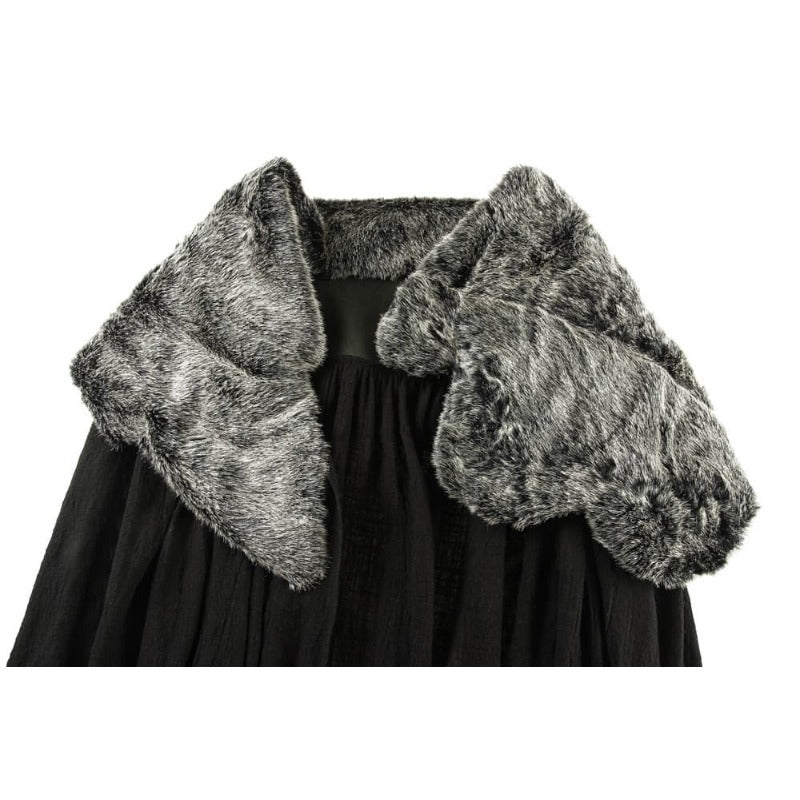 Fantasia Sansa Stark Capa de Inverno com Gola de Pele e Vestido para Mulheres Halloween - Estrela Cosplay