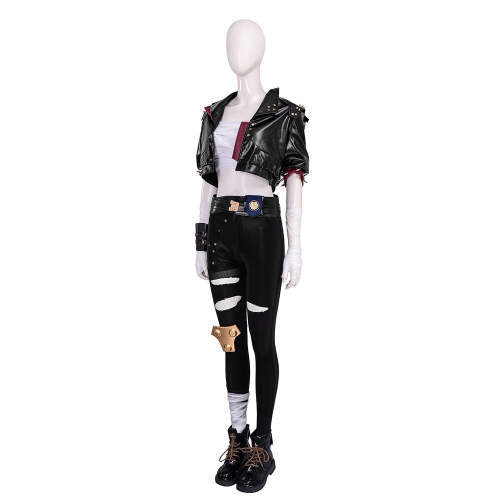 Jaqueta de Couro Preto Arcane 2 Vi - Traje de Cosplay de Alta Qualidade para Gamers - Estrela Cosplay