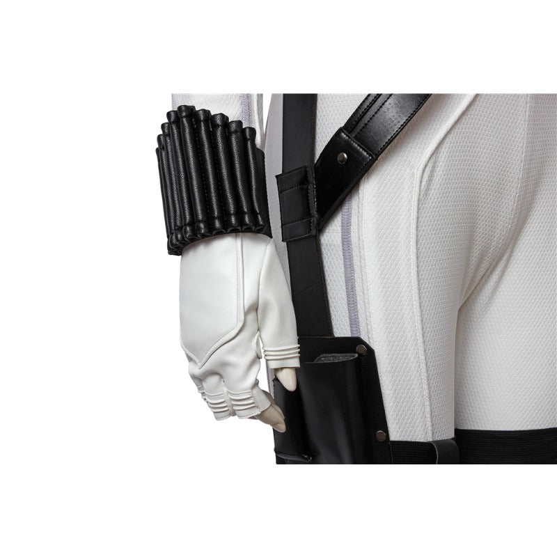 Traje de Cosplay Viúva Negra Fato Branco Natasha Romanoff Feito à Mão - Estrela Cosplay