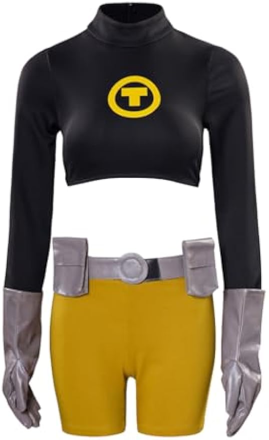 Fantasia de Cosplay Terra Teen Titans para Mulheres - Traje de Super-Herói para Halloween - Estrela Cosplay