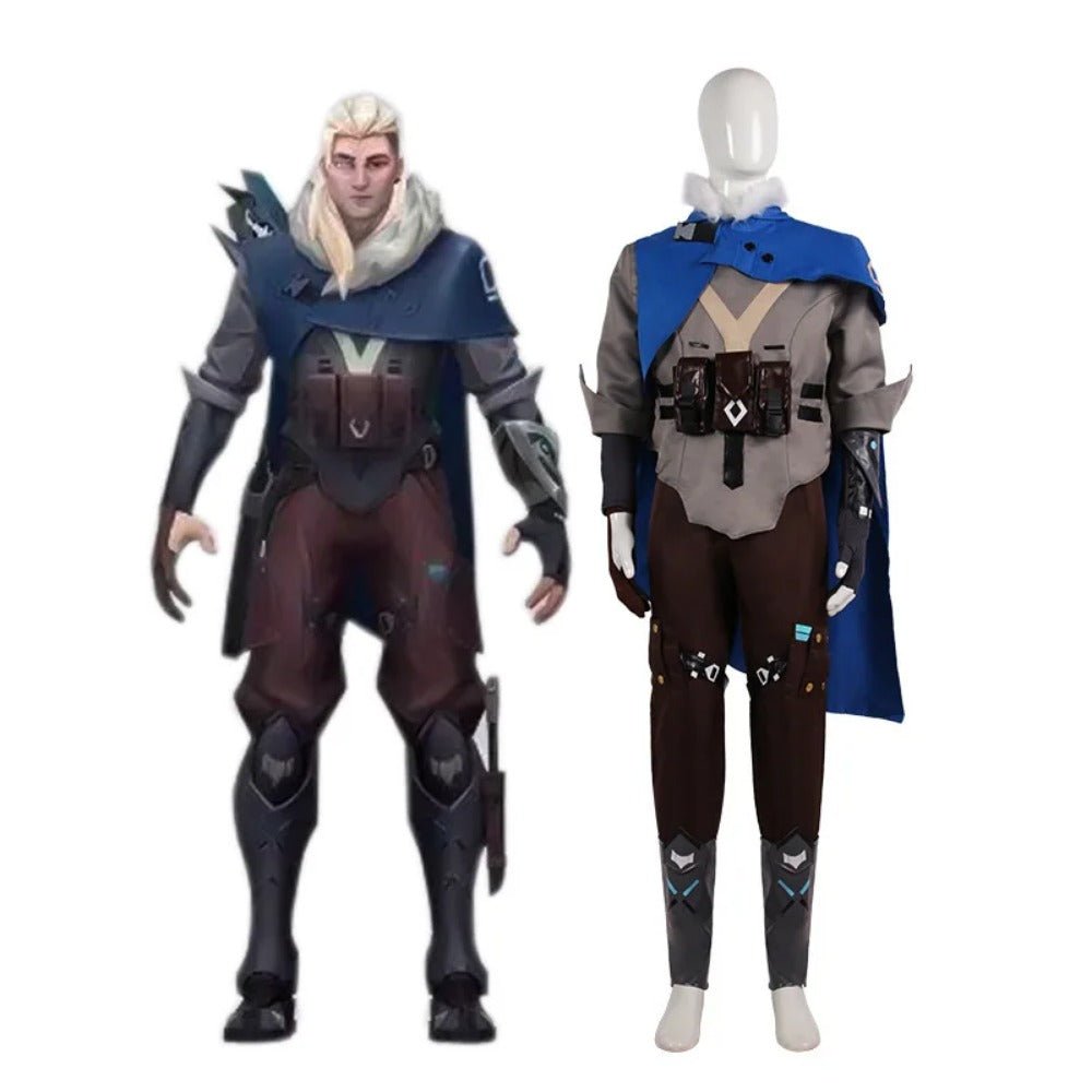 Fantasia de Cosplay Sova Valorant - Conjunto Completo para Homens | Carnaval e Halloween - Estrela Cosplay