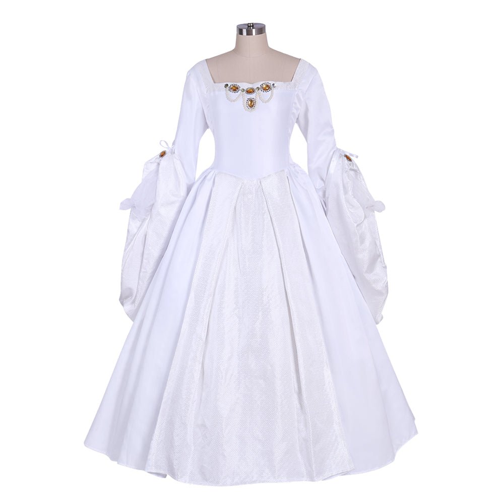 Fantasia de Cosplay Elizabeth Tudor Anne Boleyn | Vestido Medieval Renascença - Estrela Cosplay