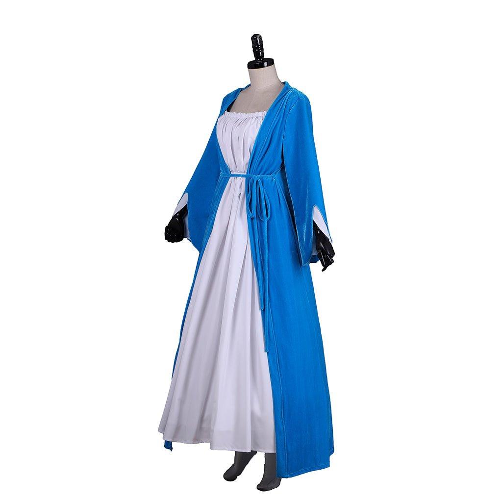 Elizabeth Schuyler Hamilton Cosplay Vestido Azul Casaco | Hamilton Broadway Colonial Rococo Baile Traje - Estrela Cosplay