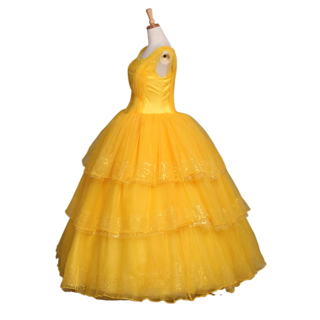 Fantasia Princesa Belle Cosplay | Vestido Adulto Princesa Disney Belle para Halloween e Festas Temáticas - Estrela Cosplay