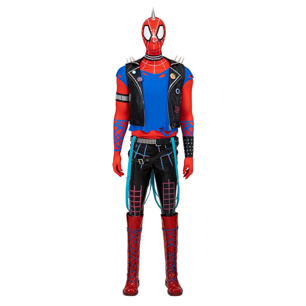 Fantasia de Cosplay Punk Spider-Man (Hobie) de Spider-Man: Através do Spider-Verso - Estrela Cosplay