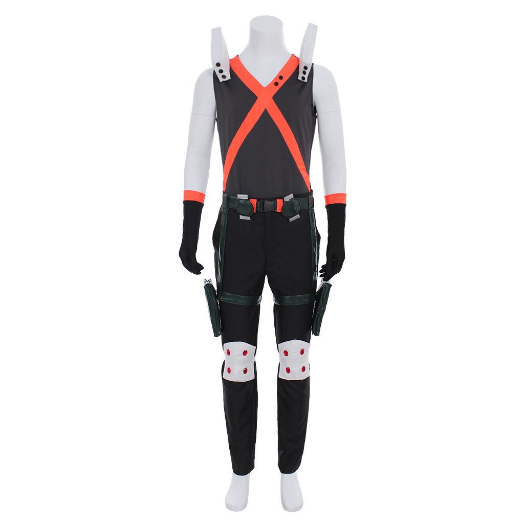 Fantasia Cosplay Katsuki Bakugou de My Hero Academia - Conjunto Completo Estilo Herói Explosivo - Estrela Cosplay