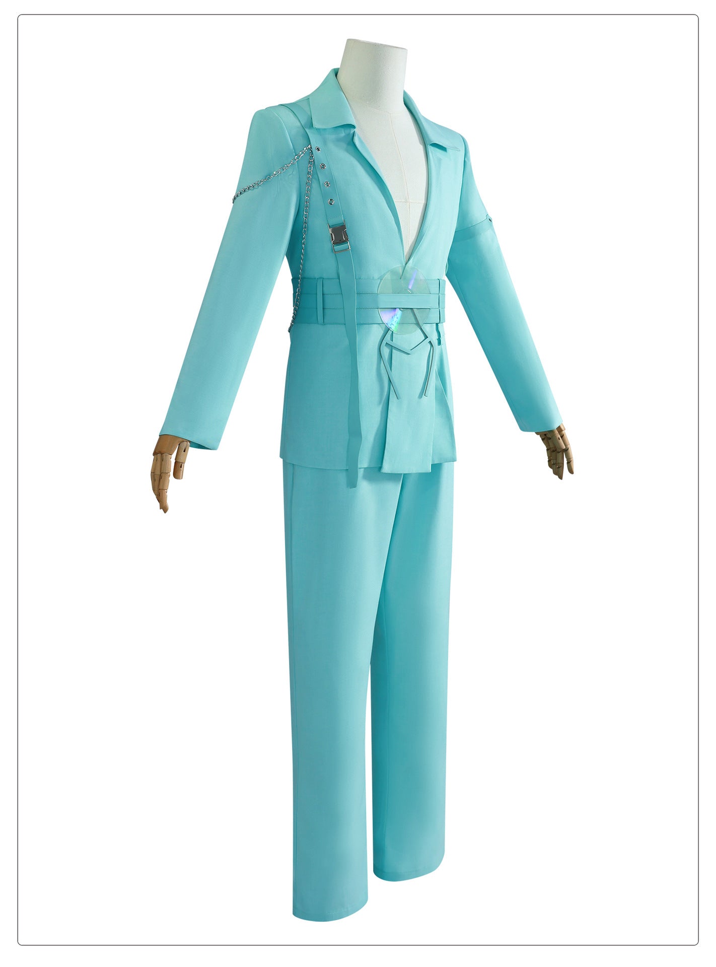 Traje de Cosplay Luka Alien Stage R7 Azul: Moda Futurista - Estrela Cosplay