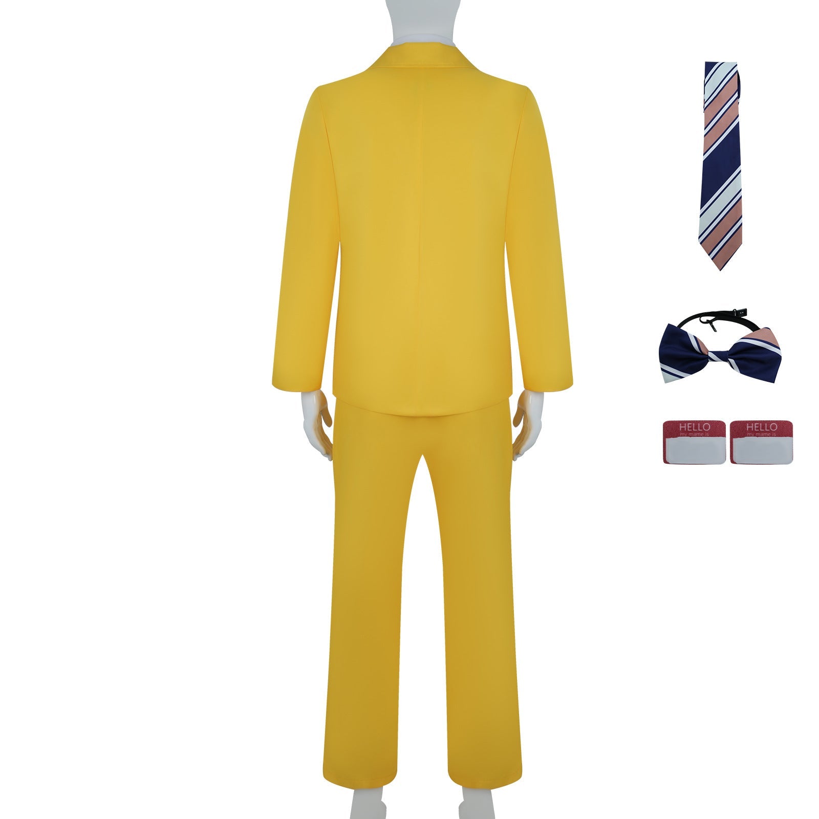 Fantasia de Beetlejuice Terno Amarelo 2BOB para Cosplay e Halloween - Estrela Cosplay