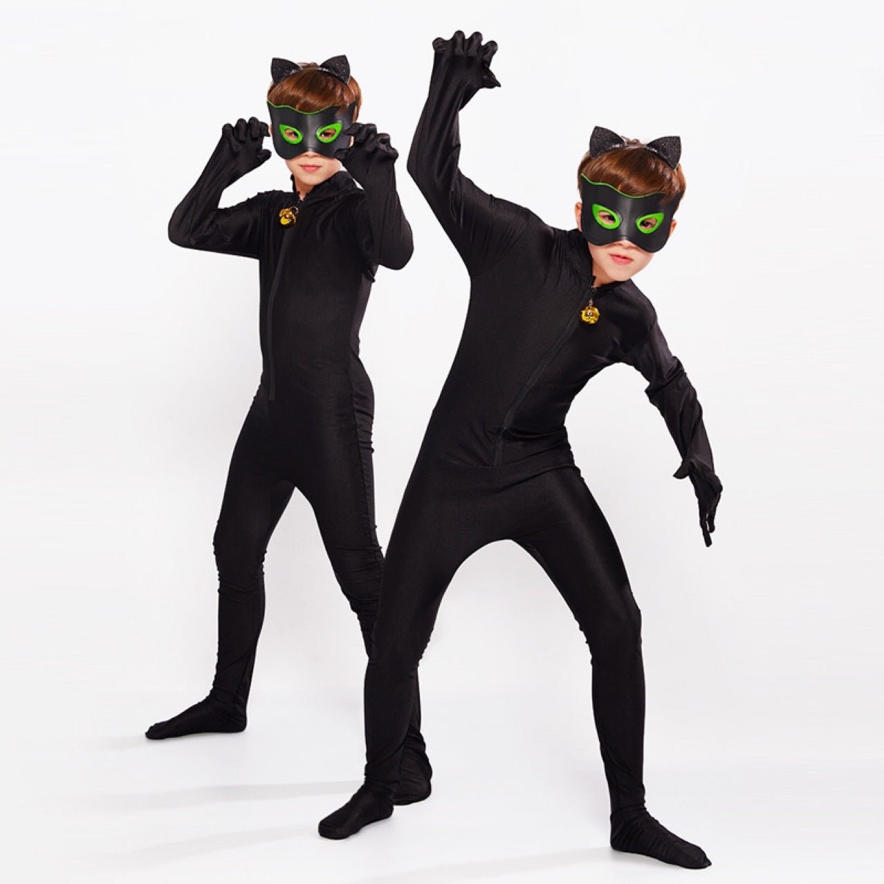 Fantasia Halloween Ladybug & Cat Noir para Crianças - Adorável Macacão Ladybug - Estrela Cosplay