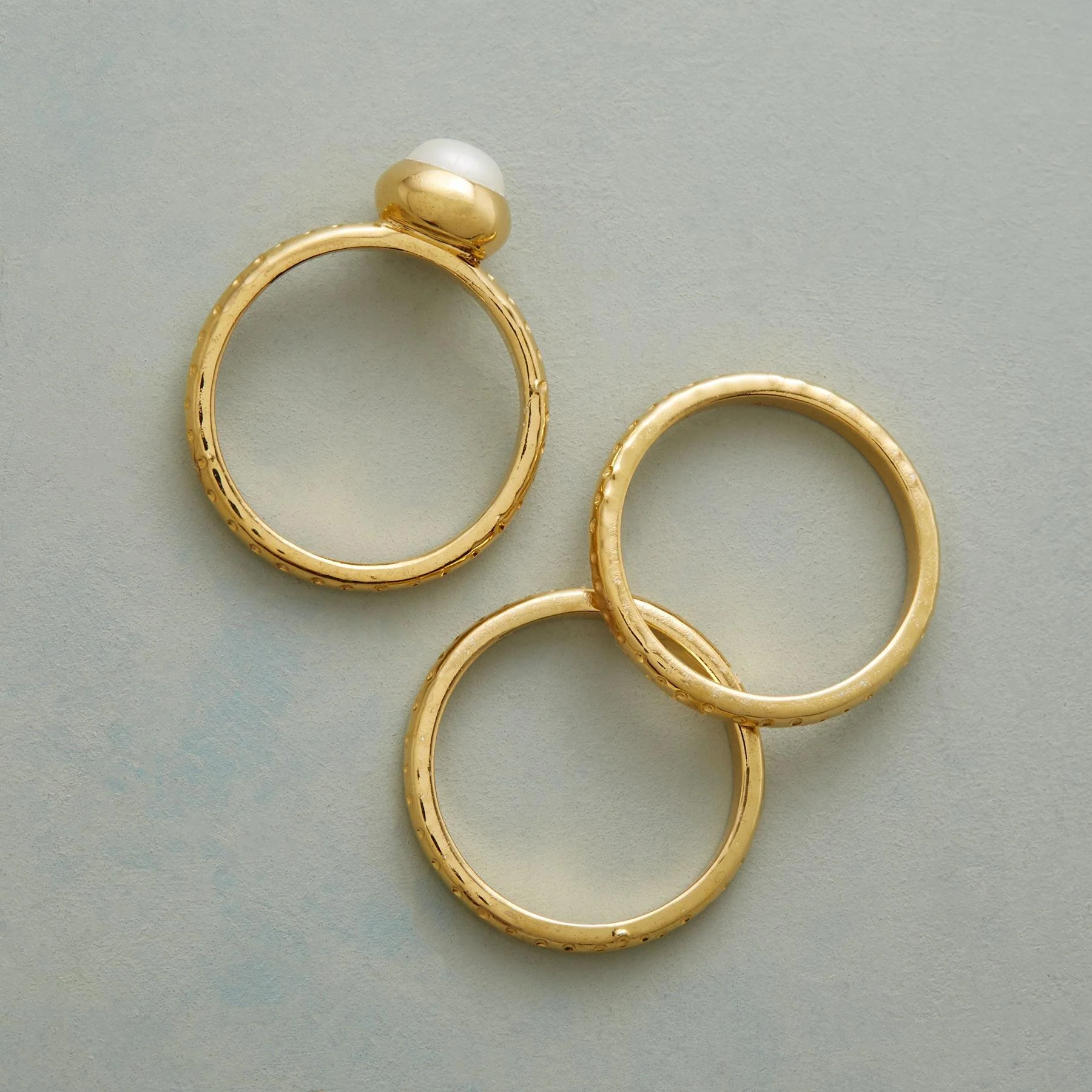Dotty And Pearl Rings S/3