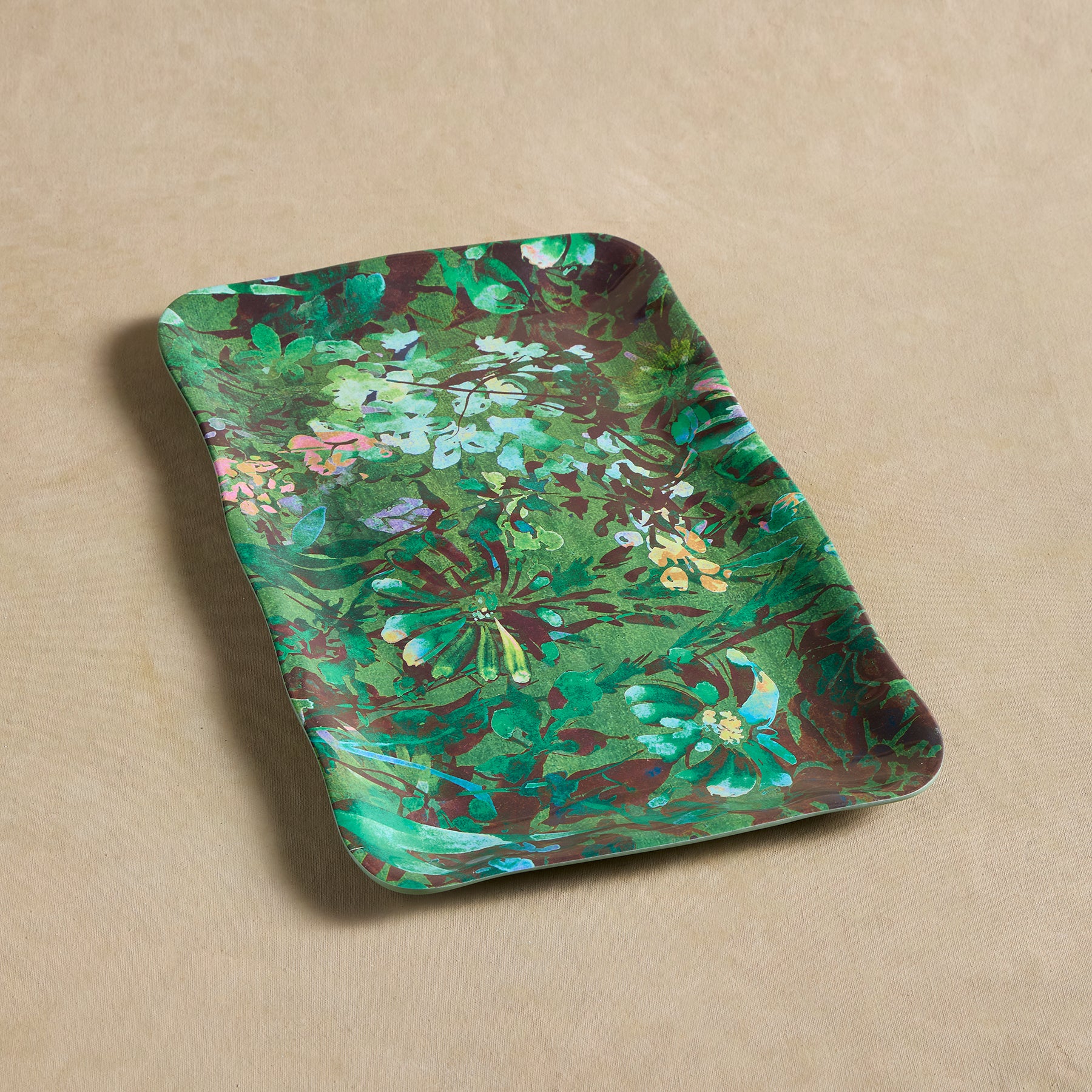 Azalea Melamine Serving Tray