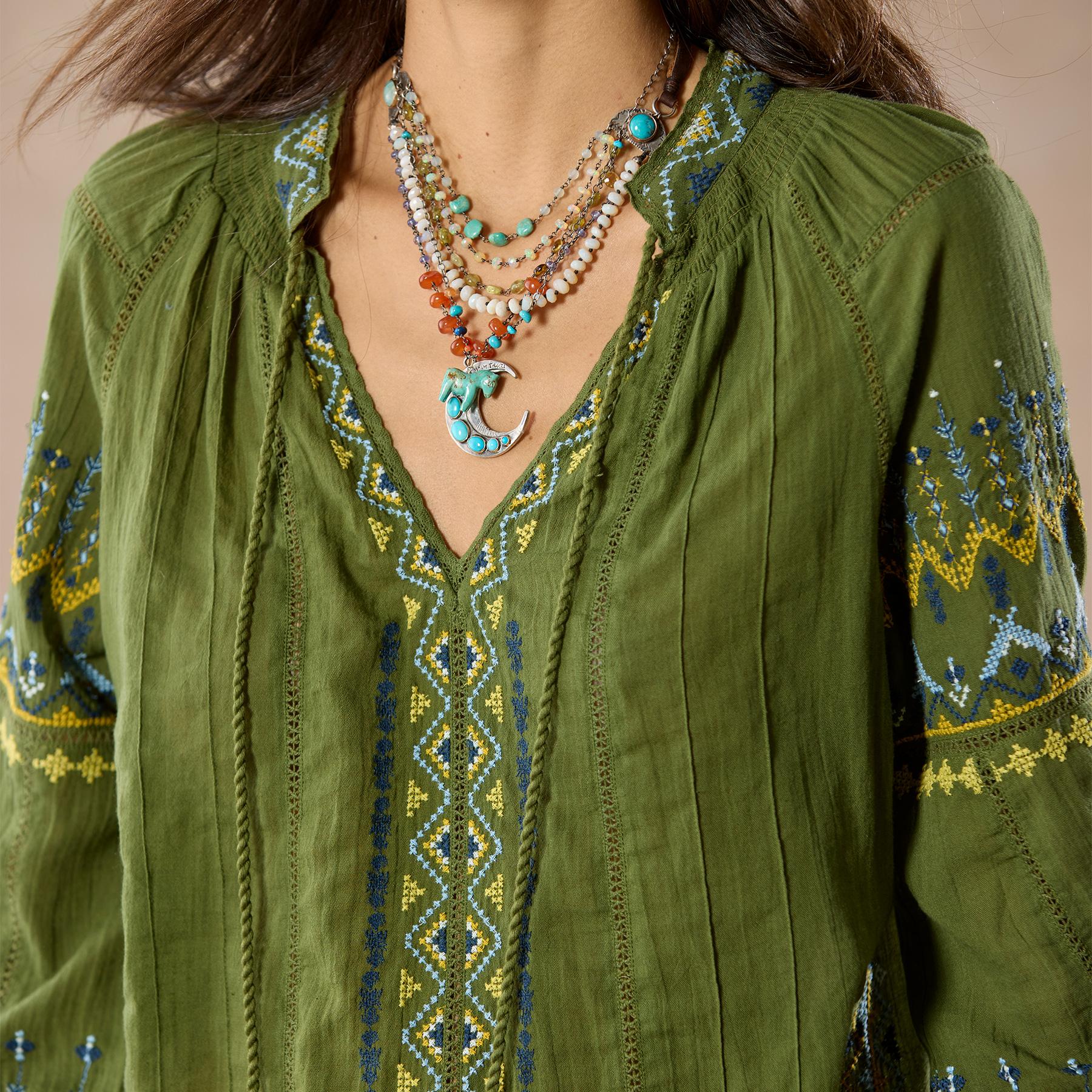 Totora Embroidered Top
