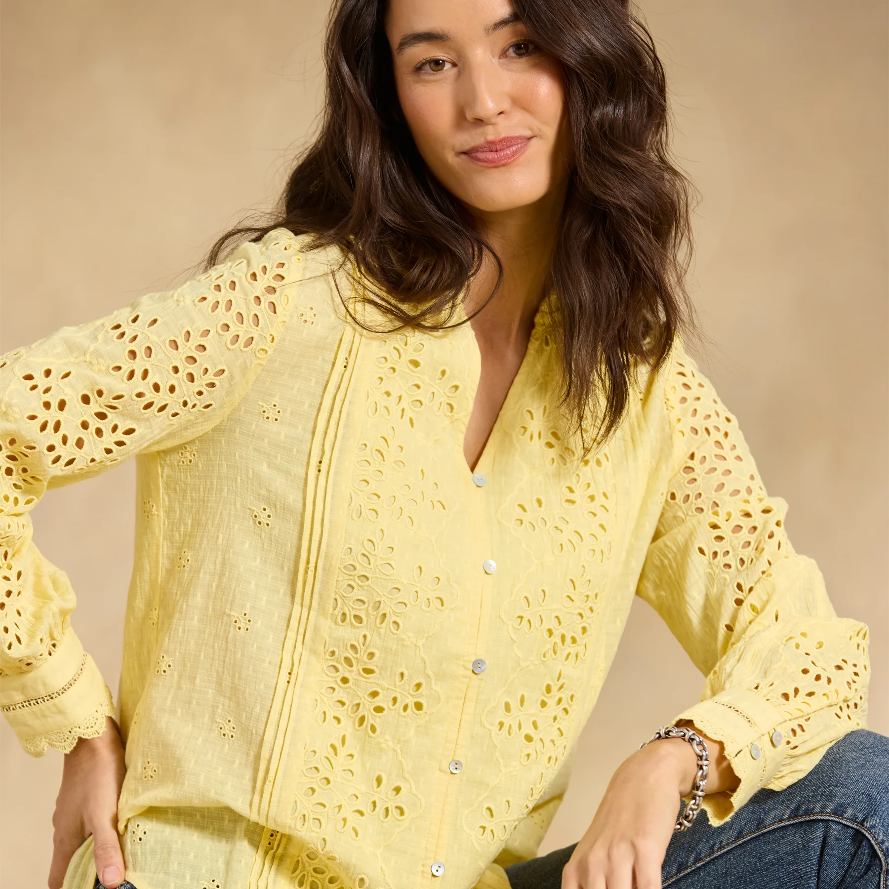 Valeria Eyelet Shirt