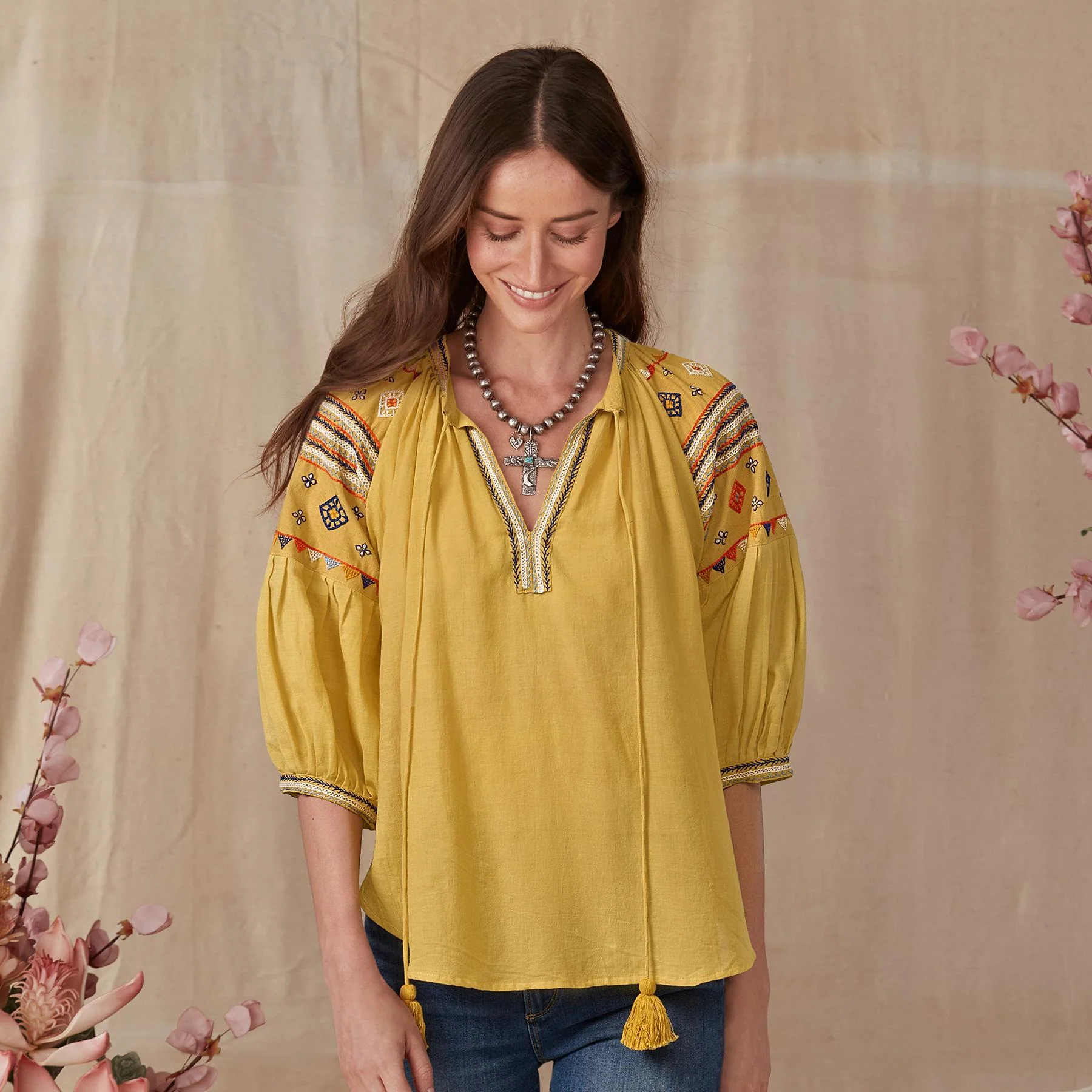 Geometric Salma Blouse