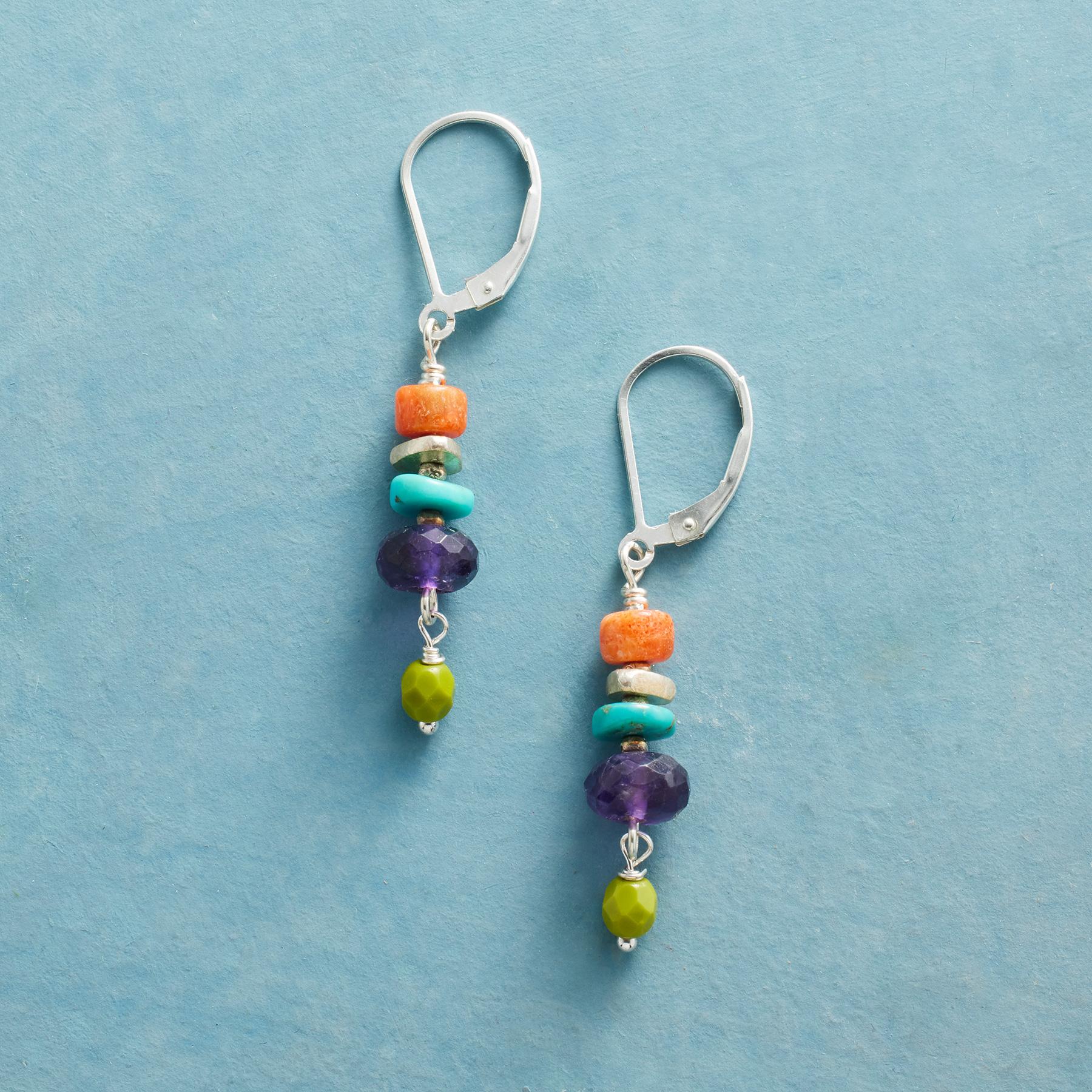 Stacked Stone Earrings