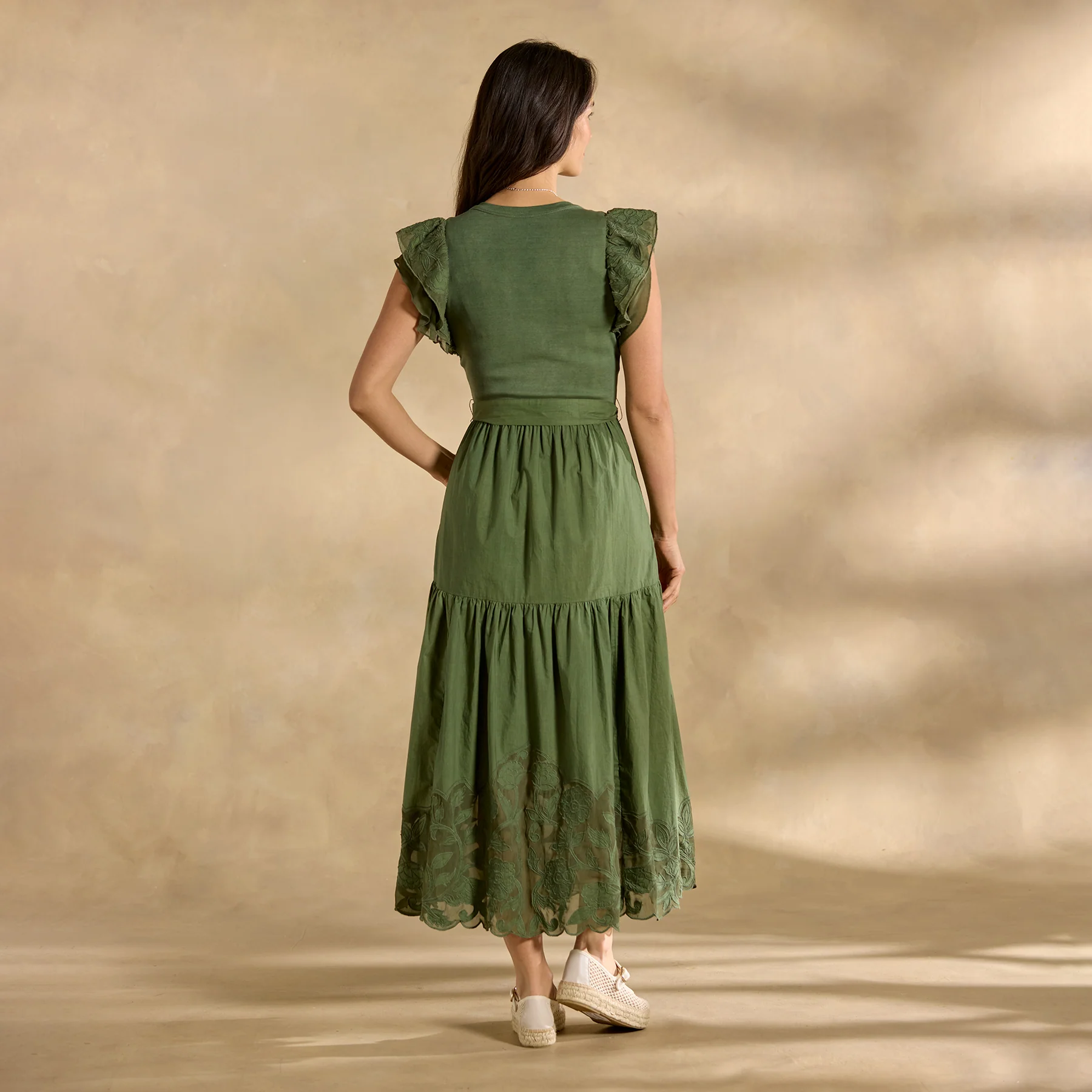 Madera Mixed-Media Dress