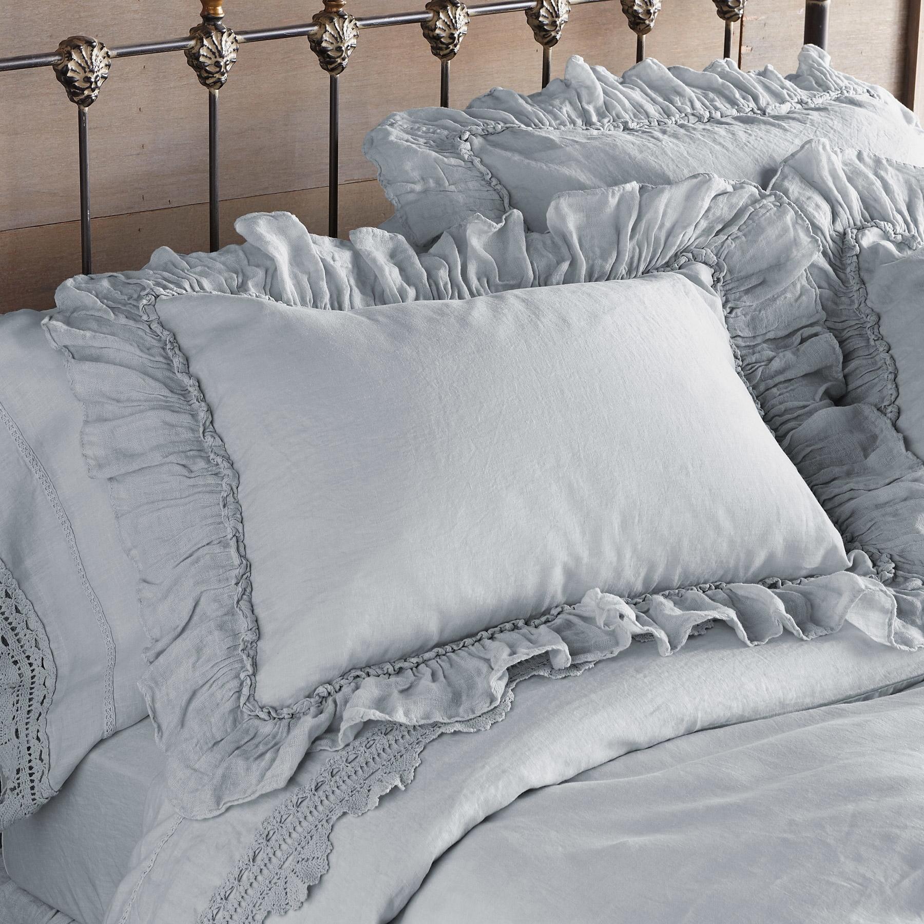 Gossamer Linen Ruffle Sham