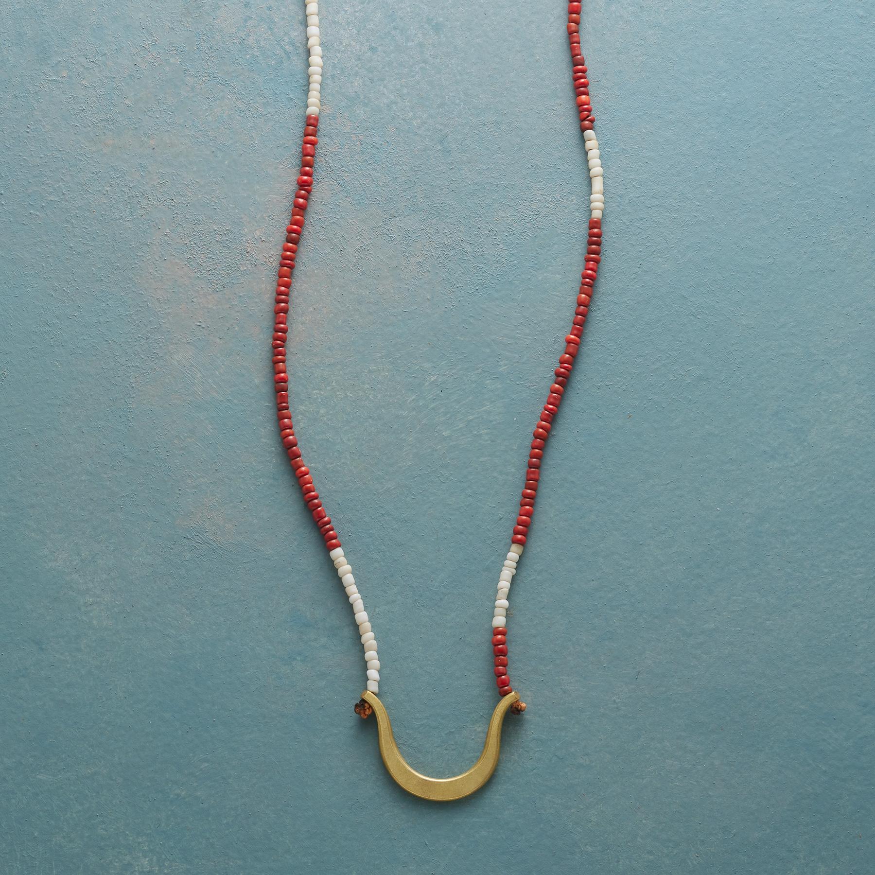 Brass Oxbow Necklace