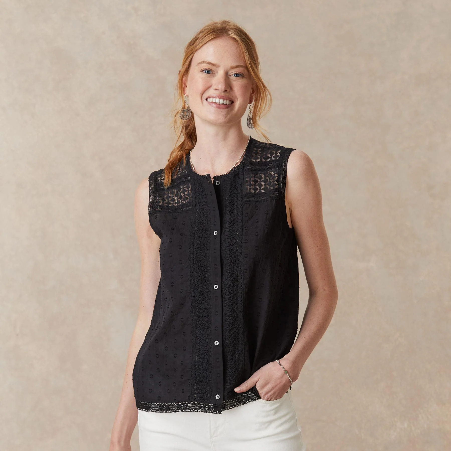 Paola Lace Shell, Petite