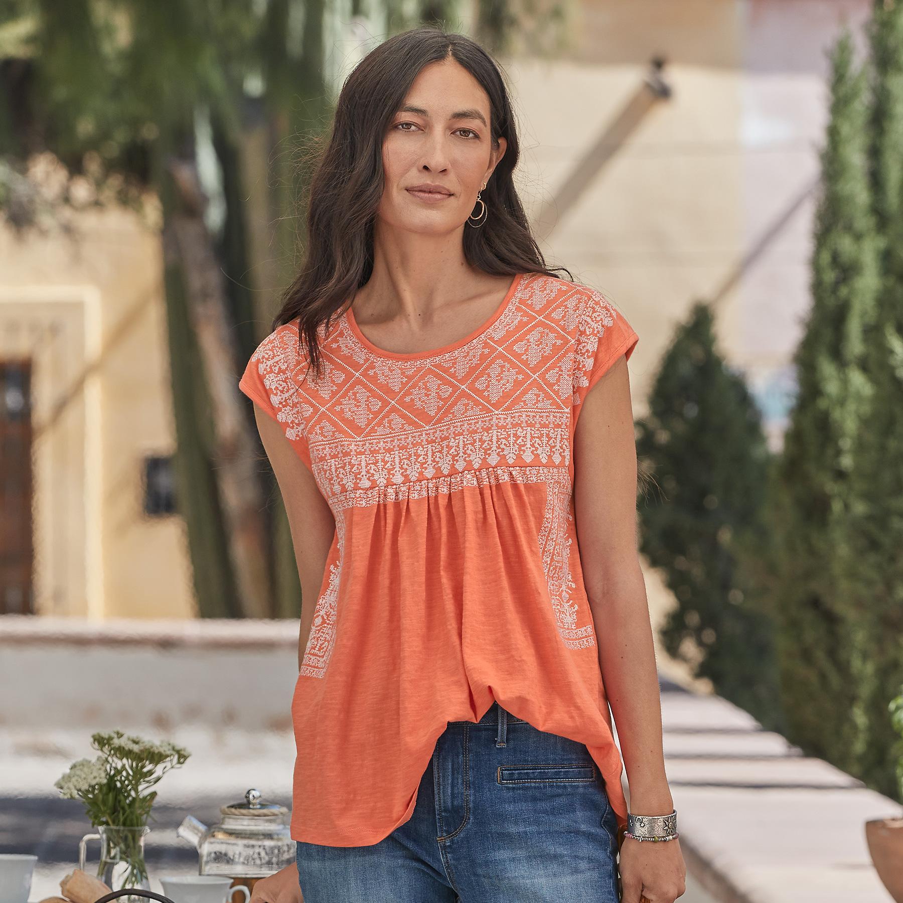 Tayla Embroidered Tee