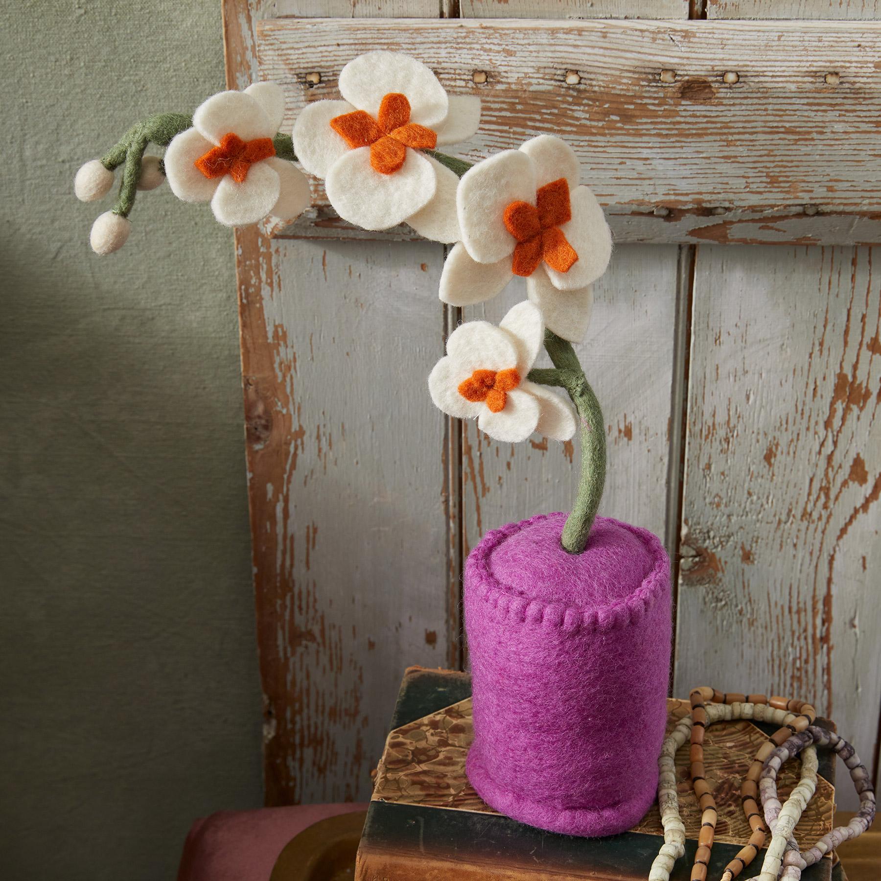 Flourish Felt Orchid