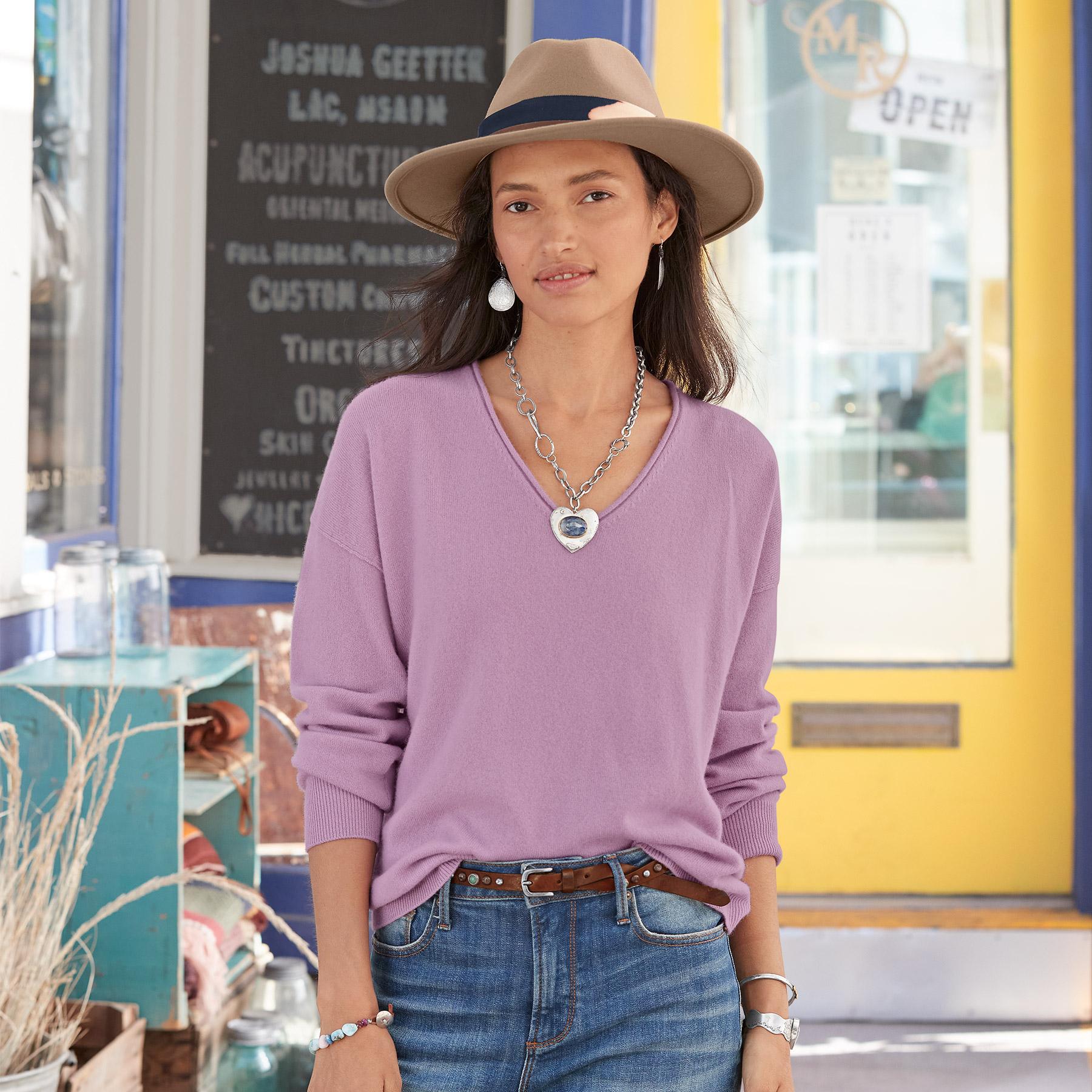 Amina Cashmere Sweater, Petite