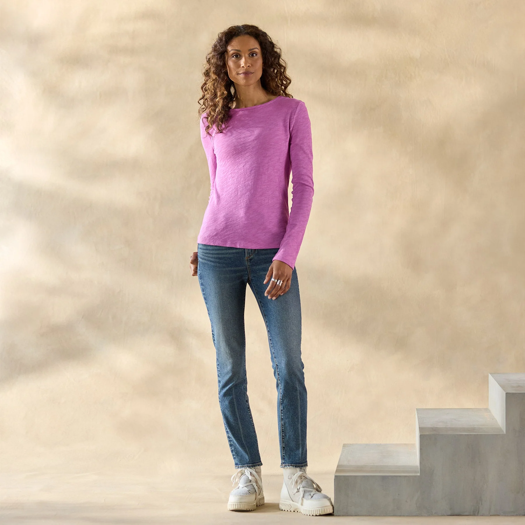 Ultimate Airy Slub Crewneck, Petite