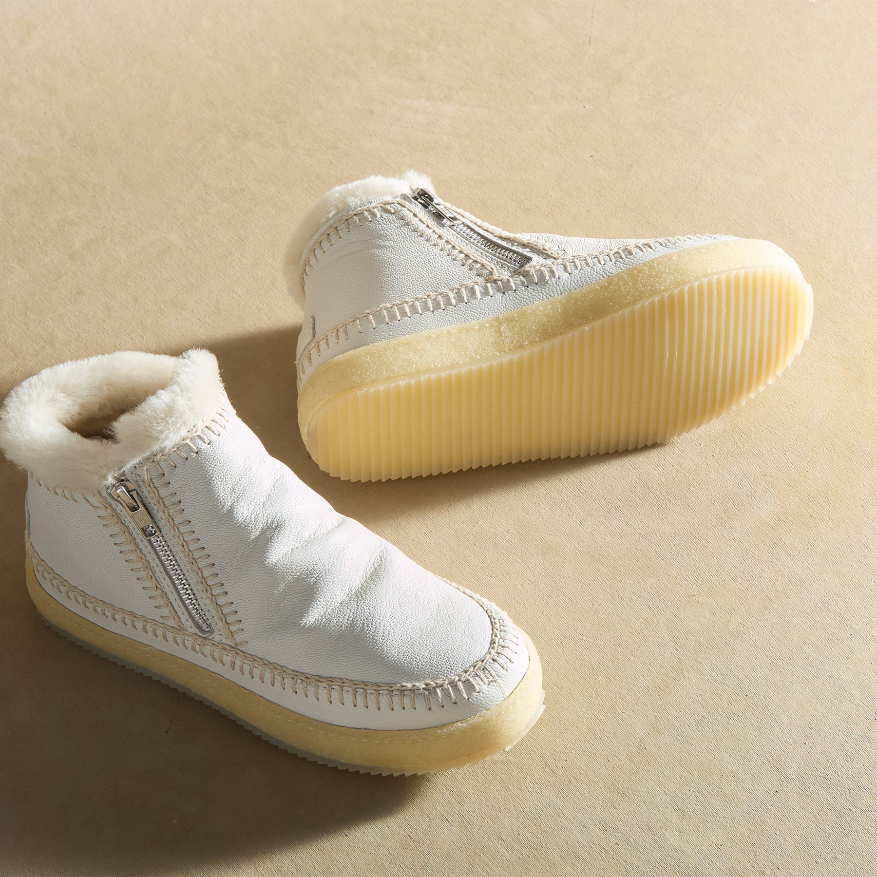 Setsu Low Leather Crochet Boots