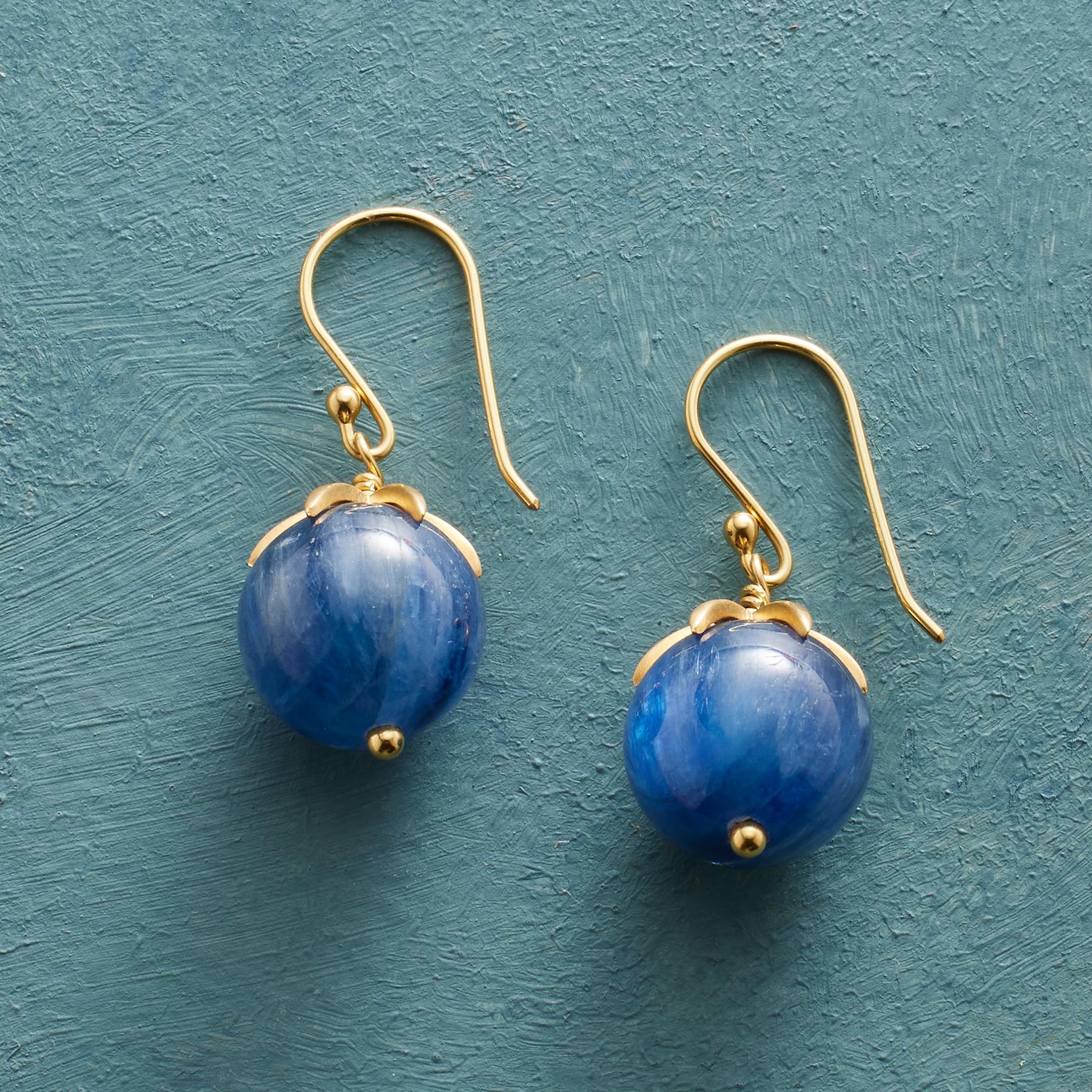 Kyanite Globe Earrings