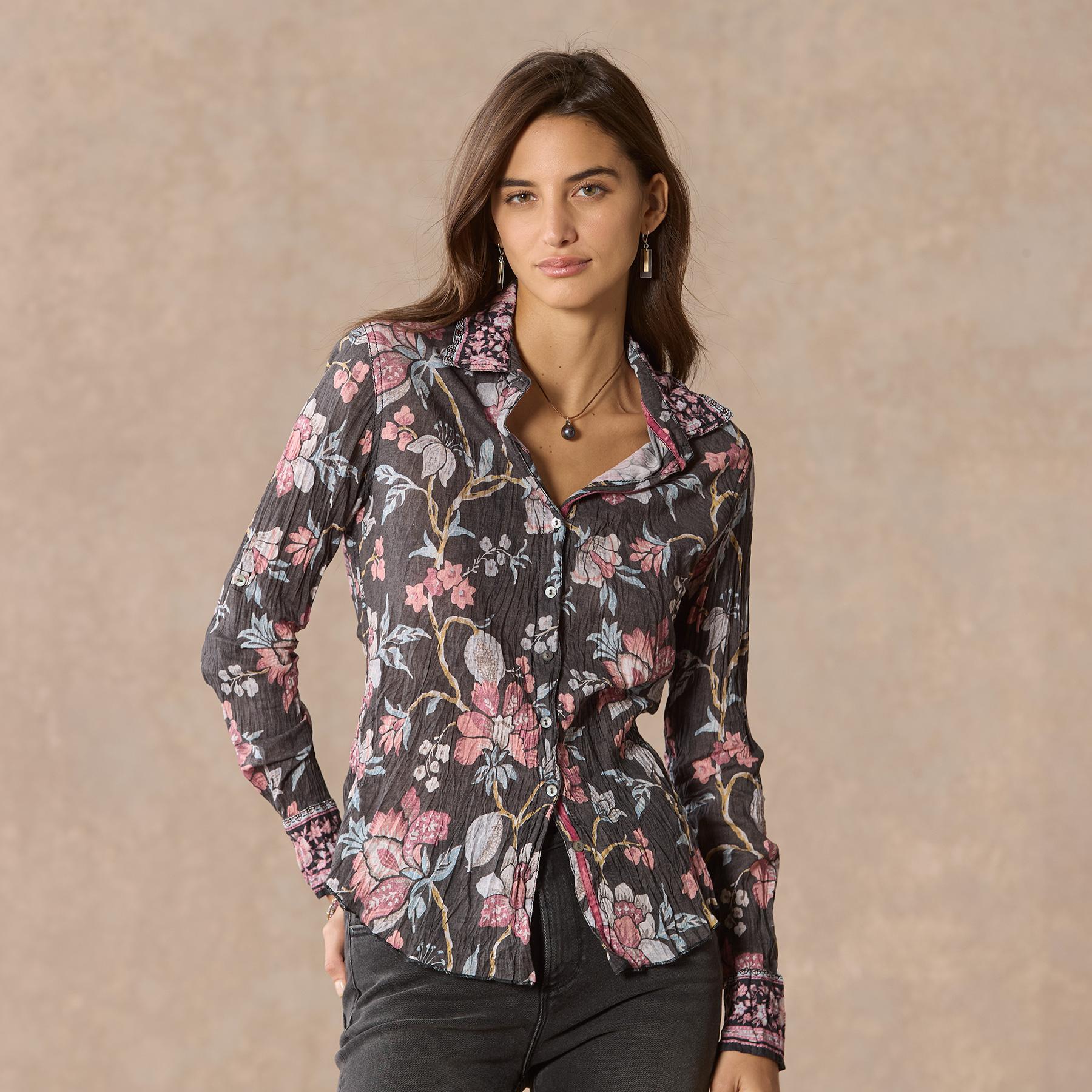 Valentina Blooms Shirt, Petite