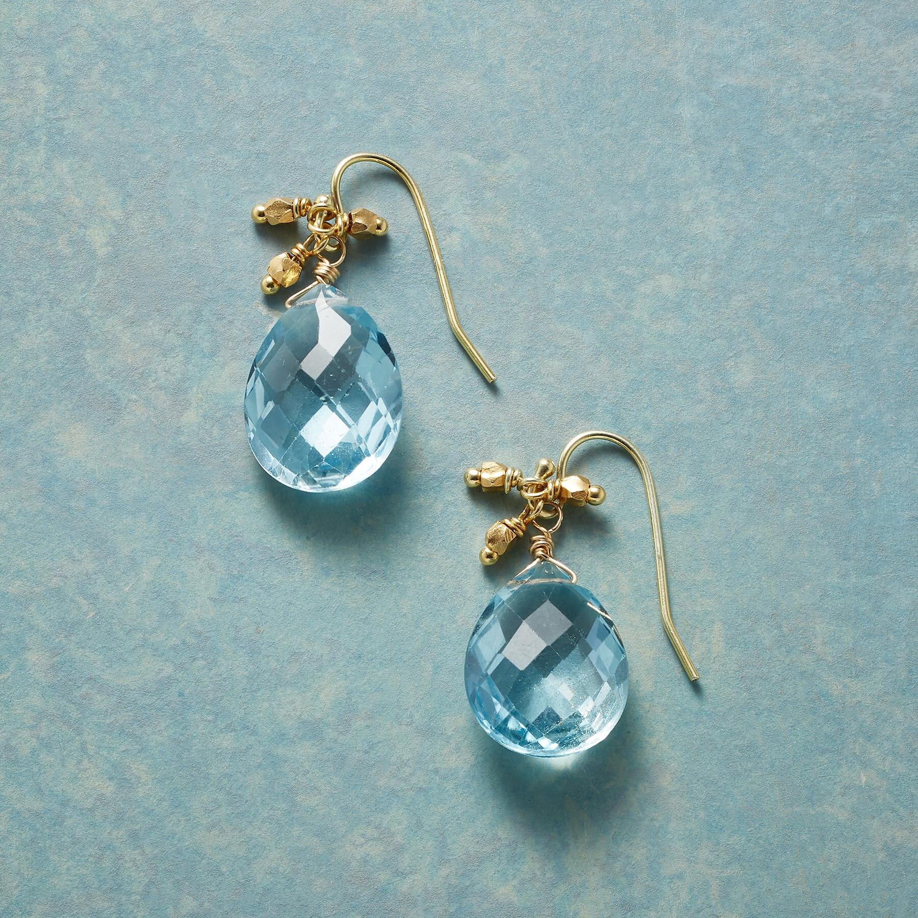 Briolettes In Blue Earrings