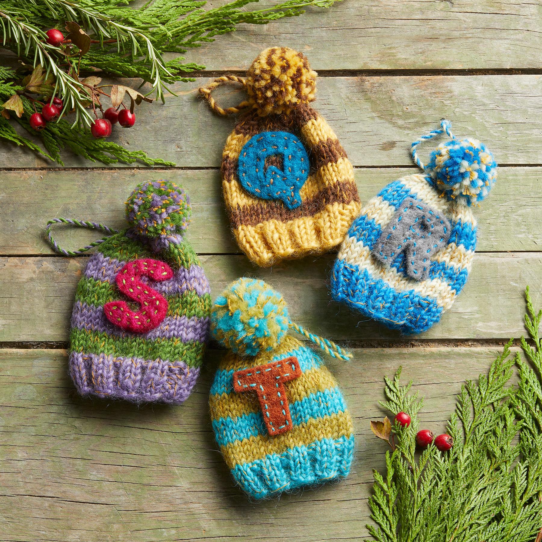 Pom Pom Letter Hat Ornament