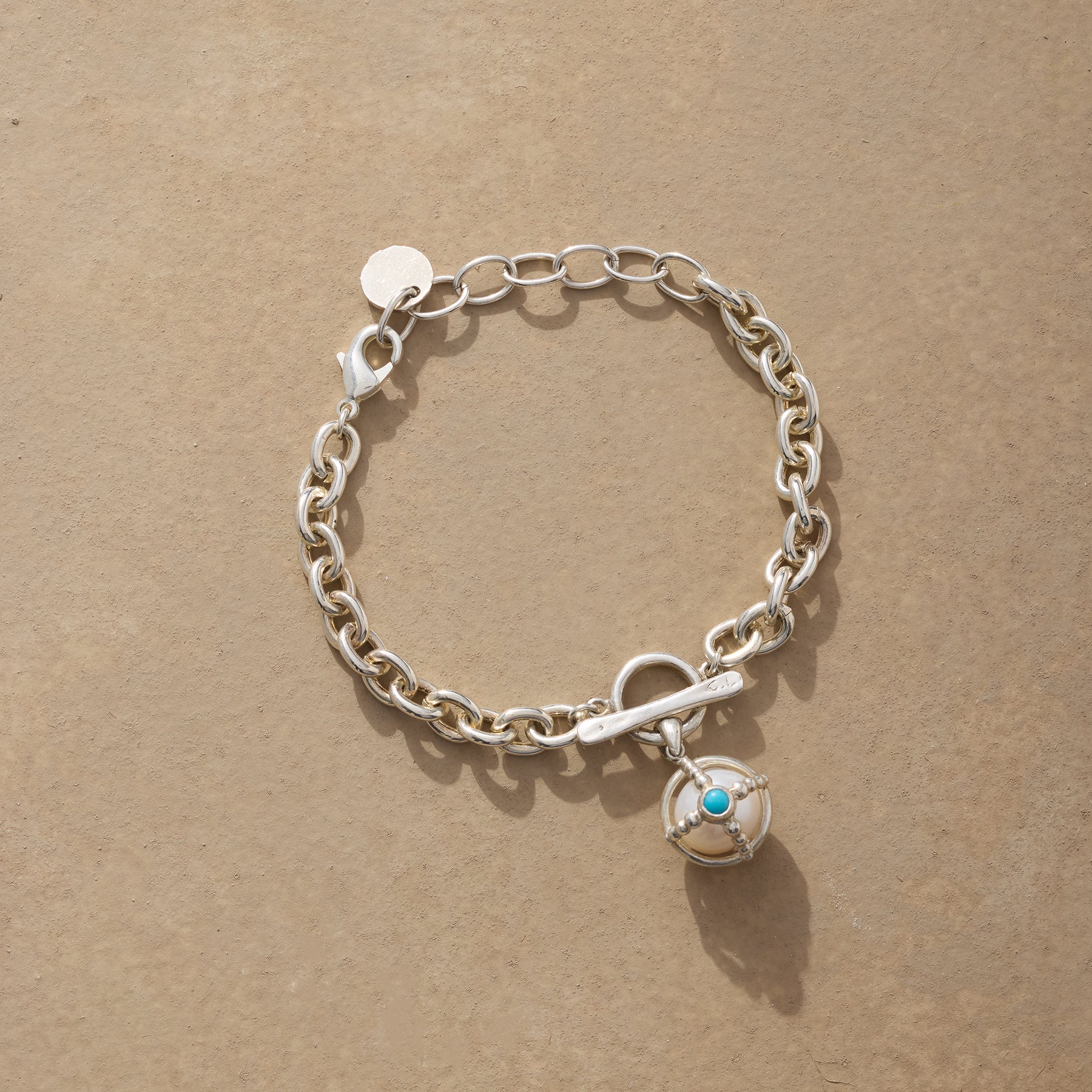 Caged Pearl Bracelet